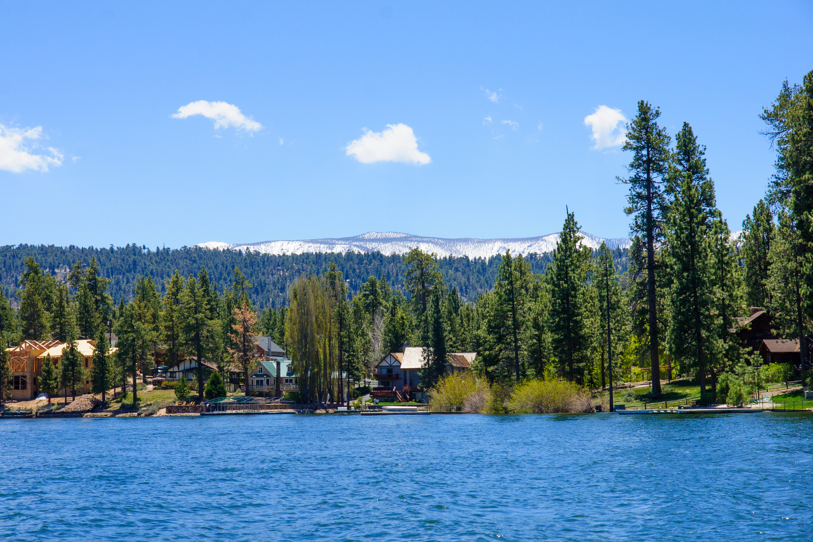 View of big bear lake. 