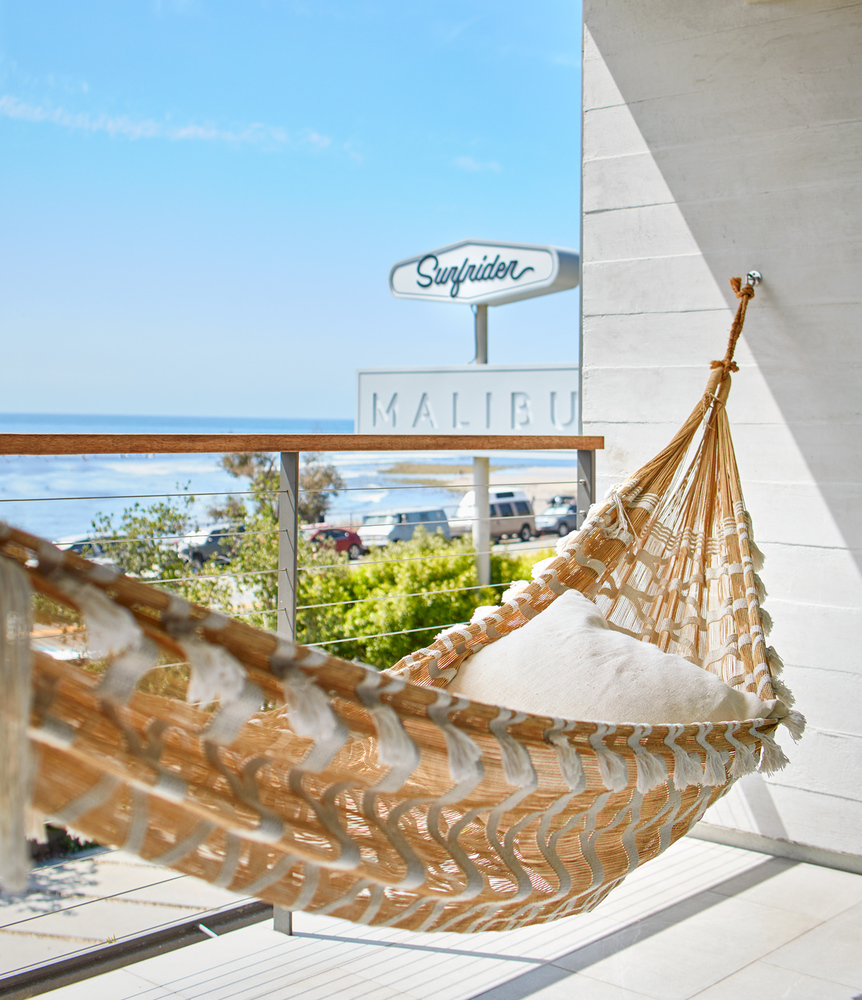 Hammock with a view to the pacific ocean.