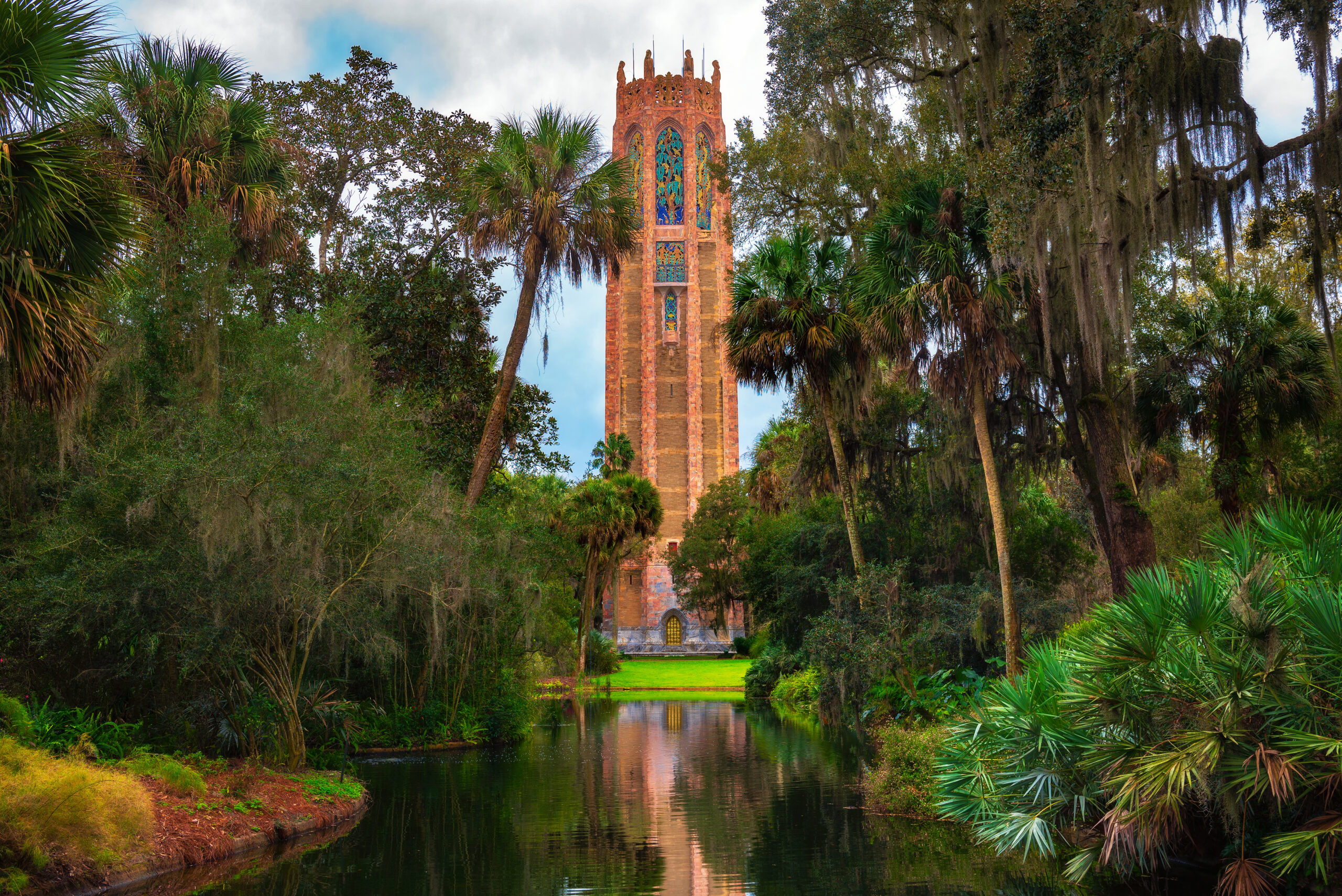 The Singing Tower in Bok Tower Gardens near Lake Wales, Florida.