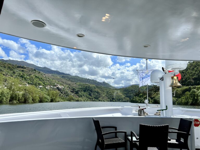 View off the bow of MS Infante Don Henrique.