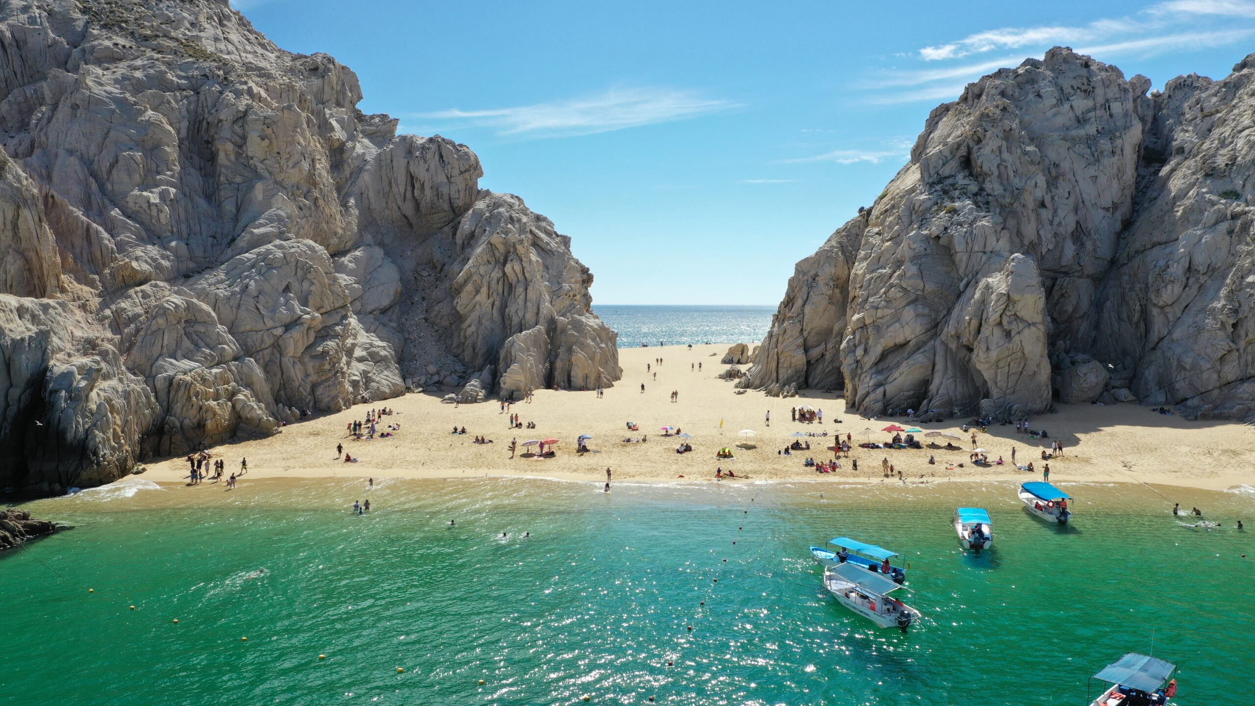 Beautiful aerial view of Cabo San Lucas Arch