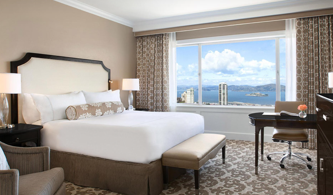 Signature Room at The Fairmont, one of the most romantic places to stay in San Francisco.