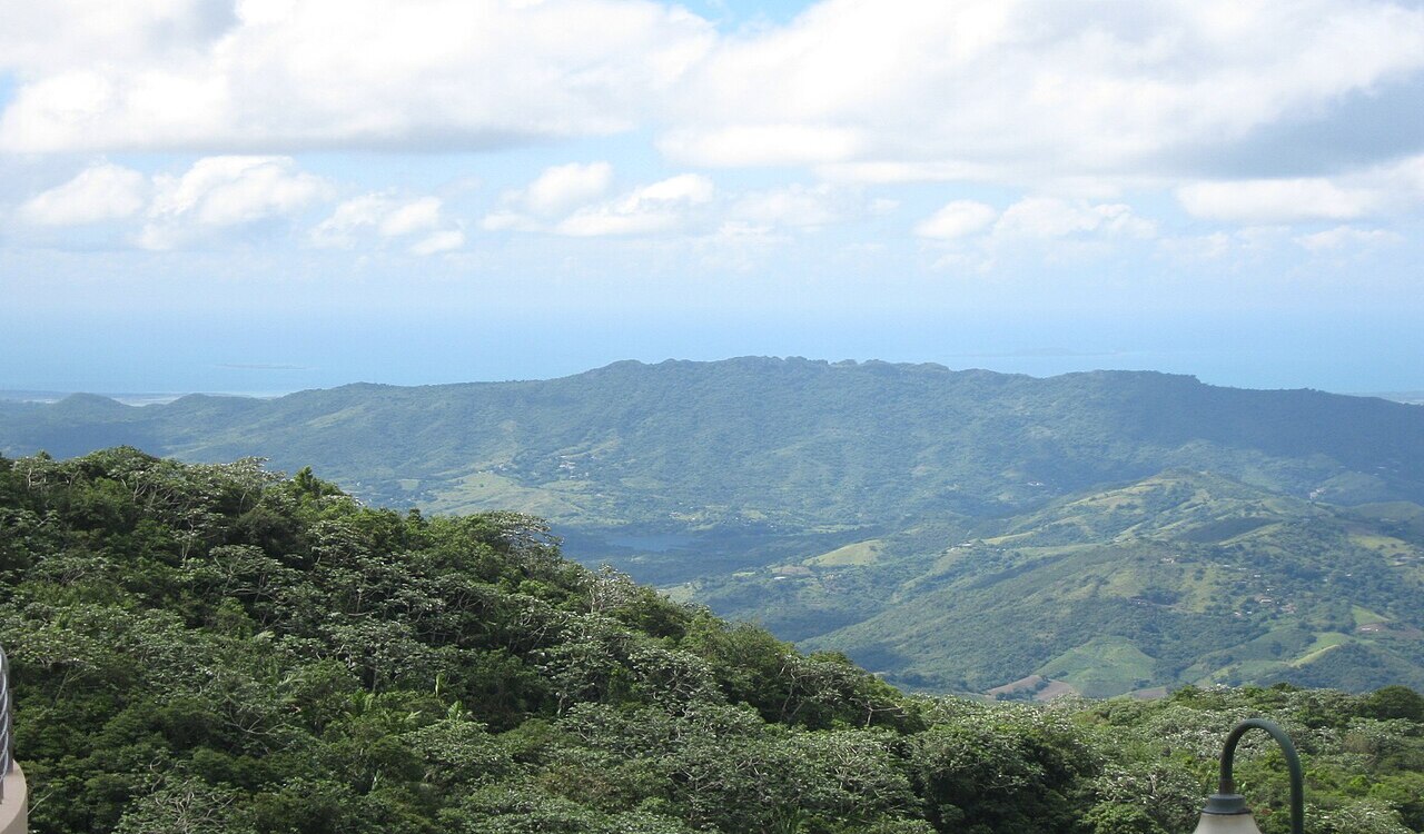 Cordillera Central of Puerto Rico from Mirador (Lookout) Villalba-Orocovis