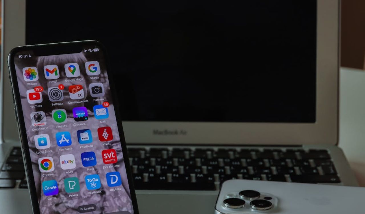 Phone with travel apps