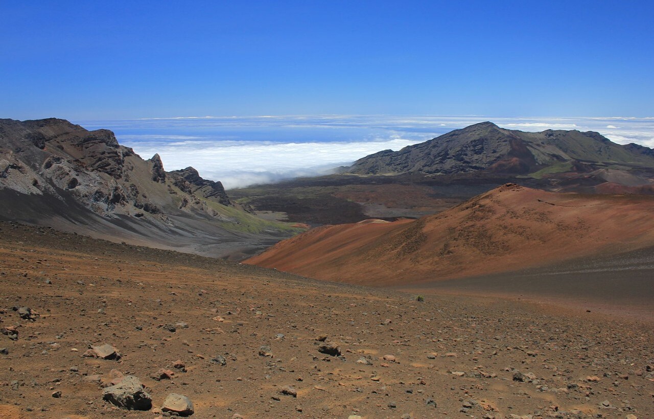 Volcanic landscape of Haleakalā Crater, Maui