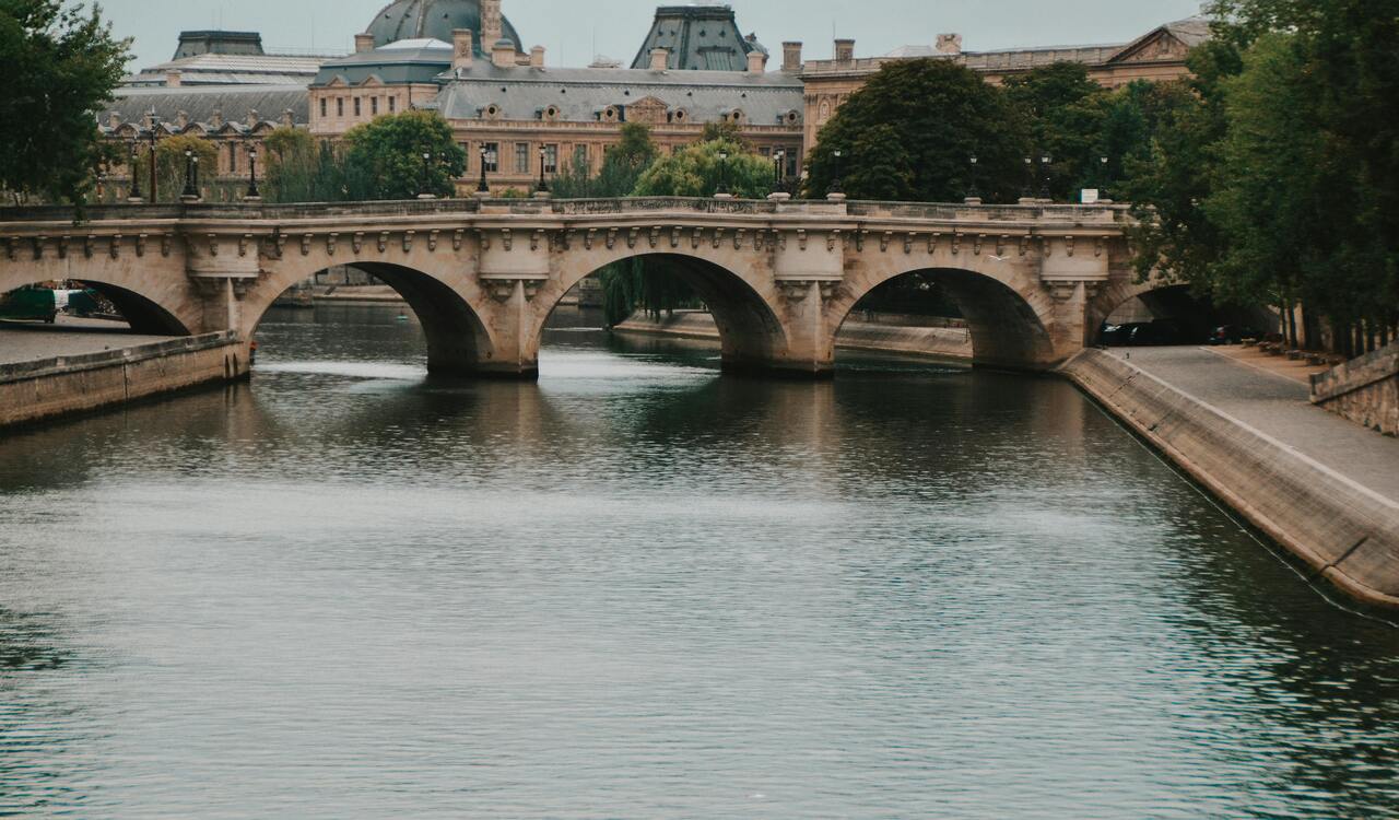 Picturesque Bridge Over Seine in Paris, France