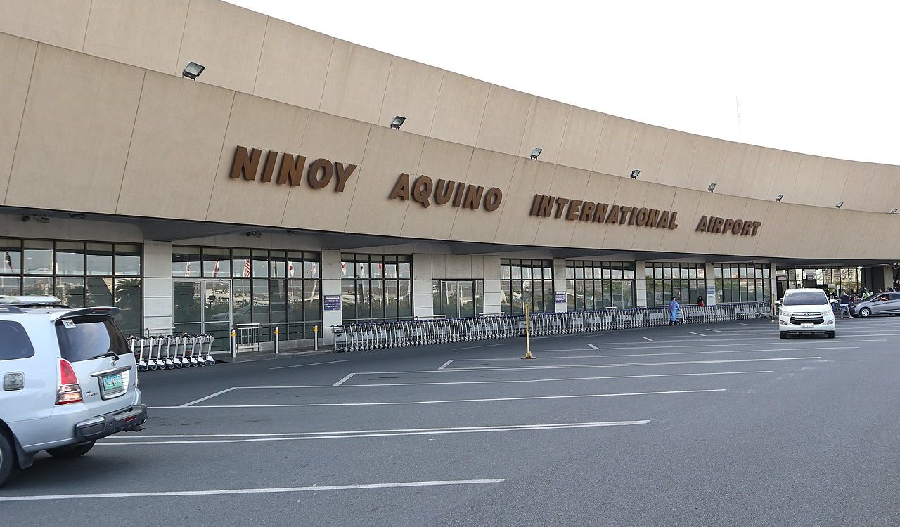 Exterior view of Ninoy Aquino International Airport (MNL) in Manila, Philippines