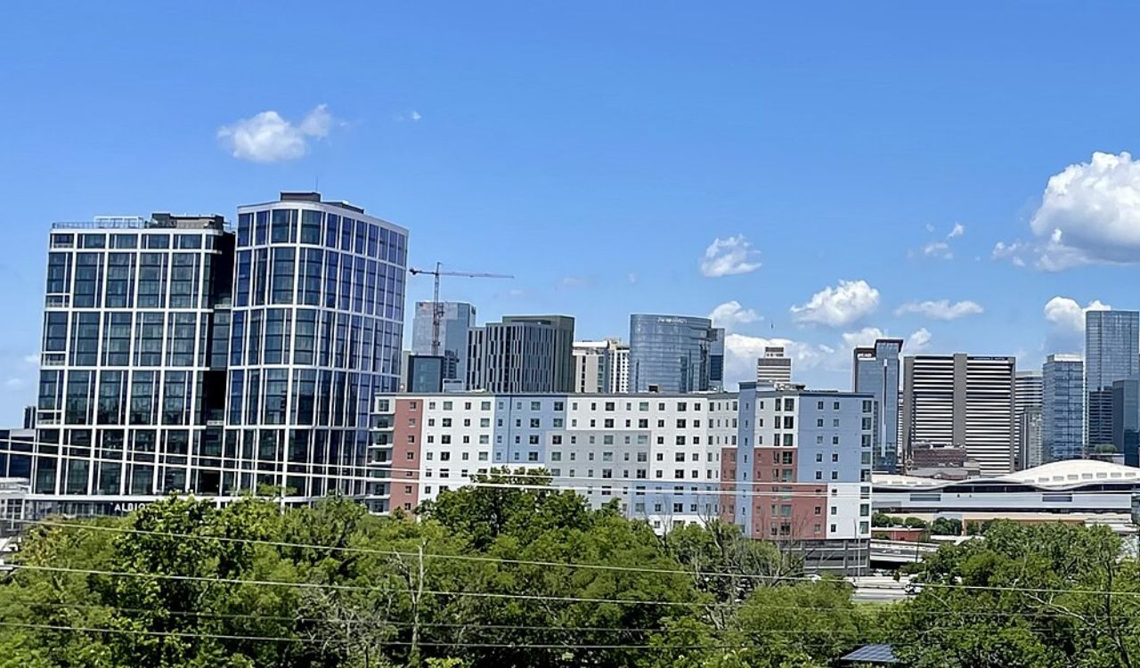 View of downtown Nashville, a must-visit for its Southern comfort food and lively culinary scen