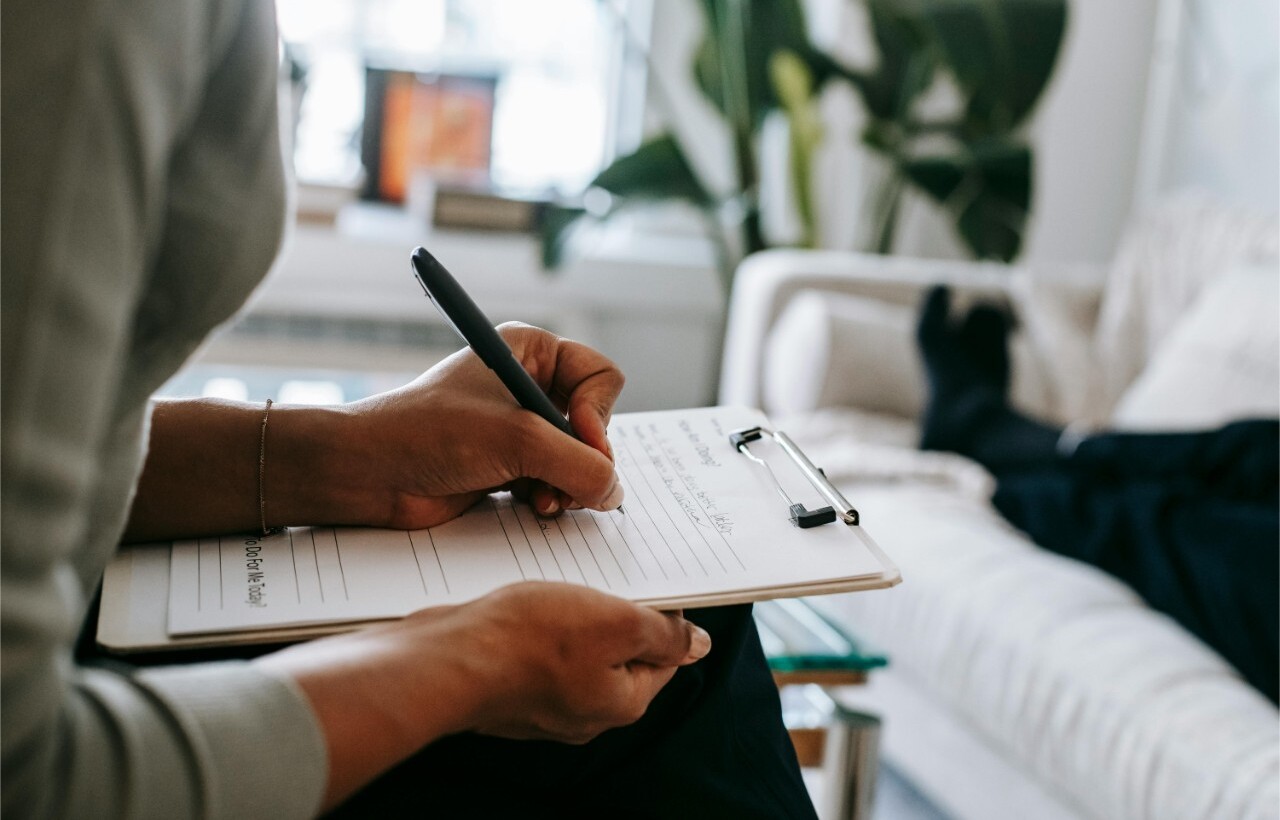 Person taking notes