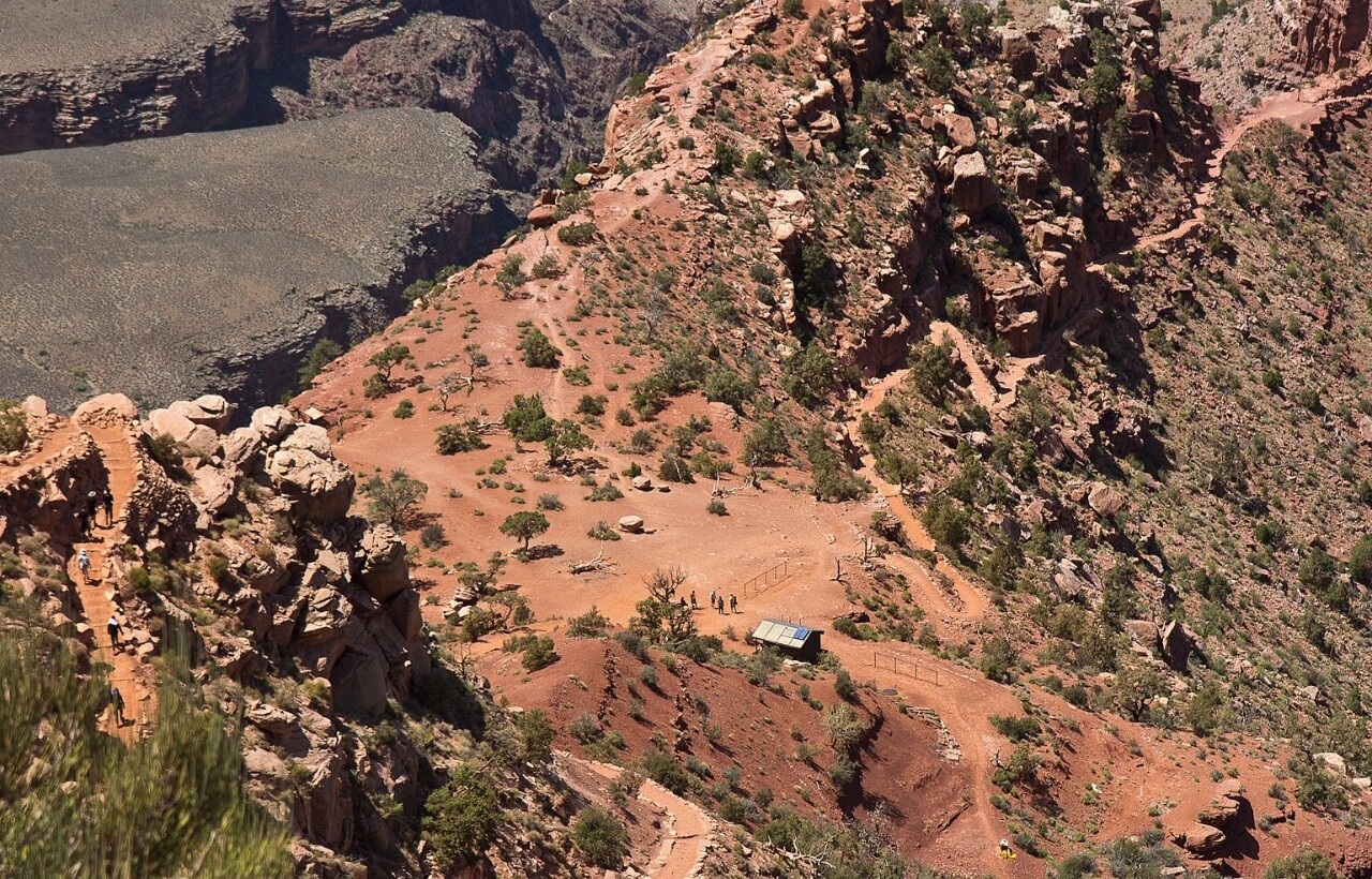 Rugged desert trail at South Kaibab, Grand Canyon