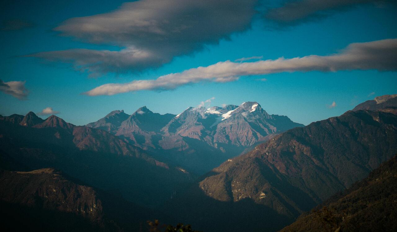 Scenic View of Mountains and Valleys