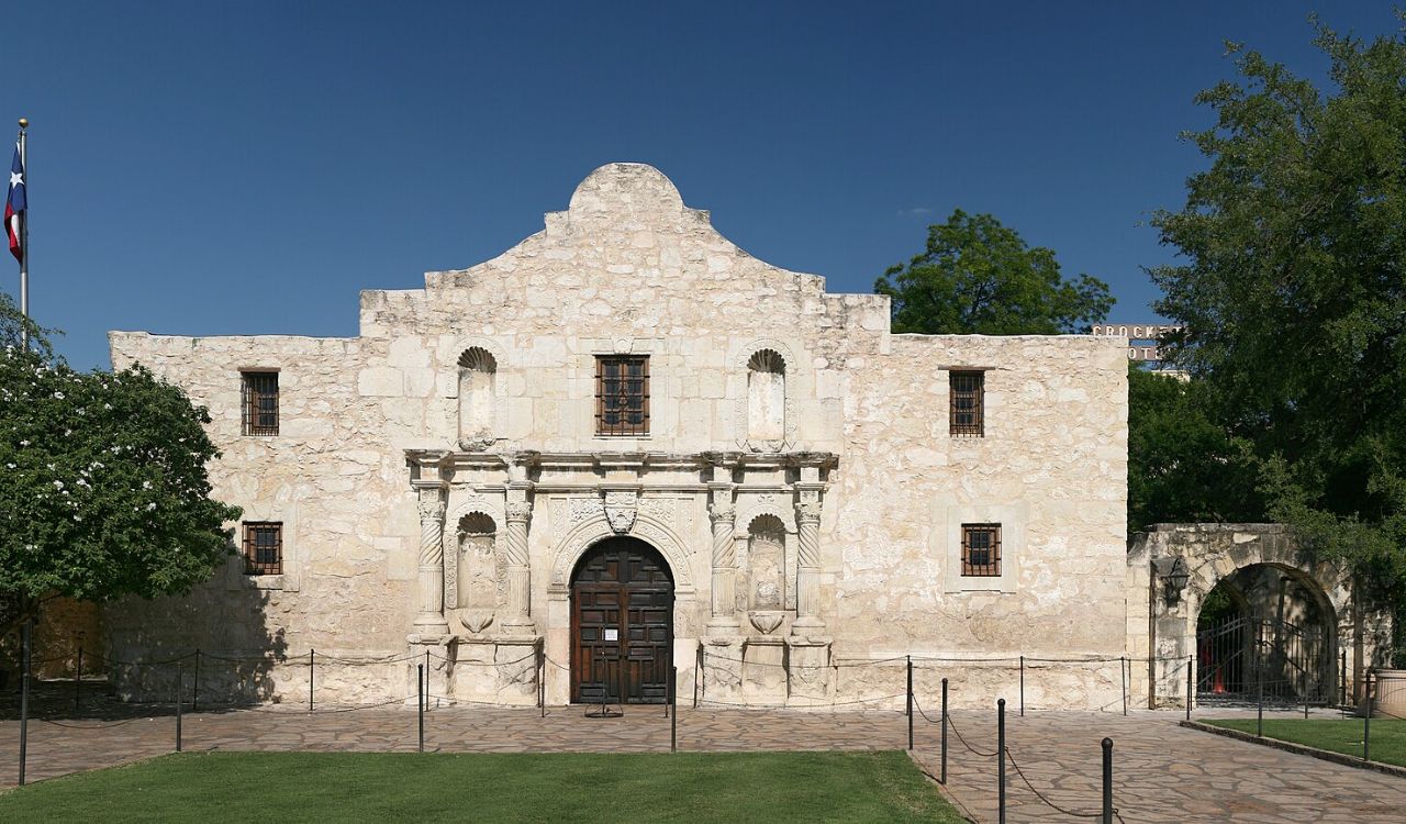 The Alamo historic mission in San Antonio, Texas