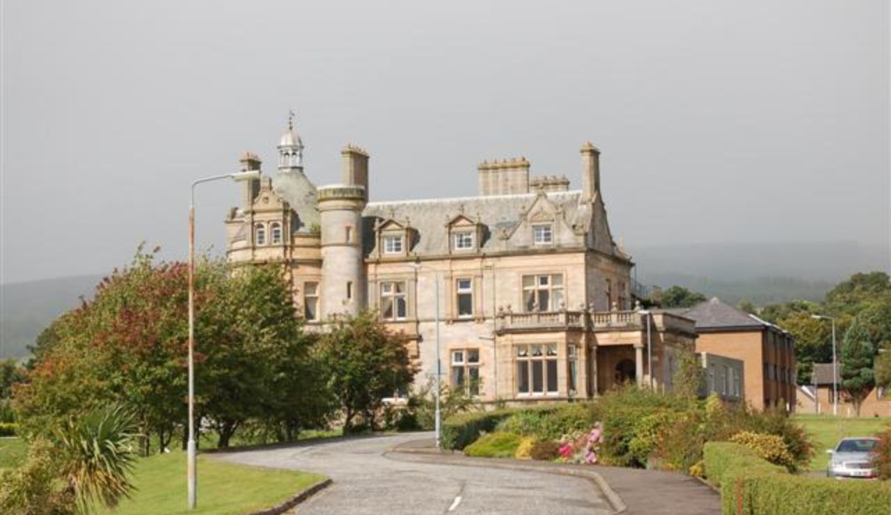 Abandoned Cairndhu House in Northern Ireland with Victorian baronial architecture.