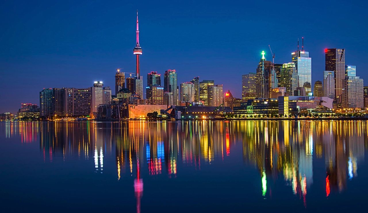 Toronta city view in Canada.