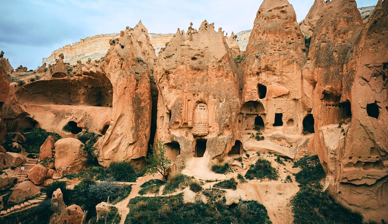 Ancient rock-hewn churches and cave dwellings in Cappadocia