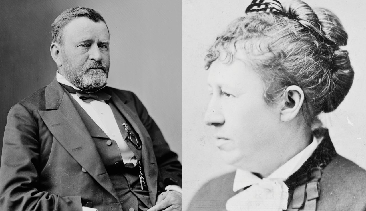 Ulysses and Julia Grant looking at each other with deep trust and enduring affection.