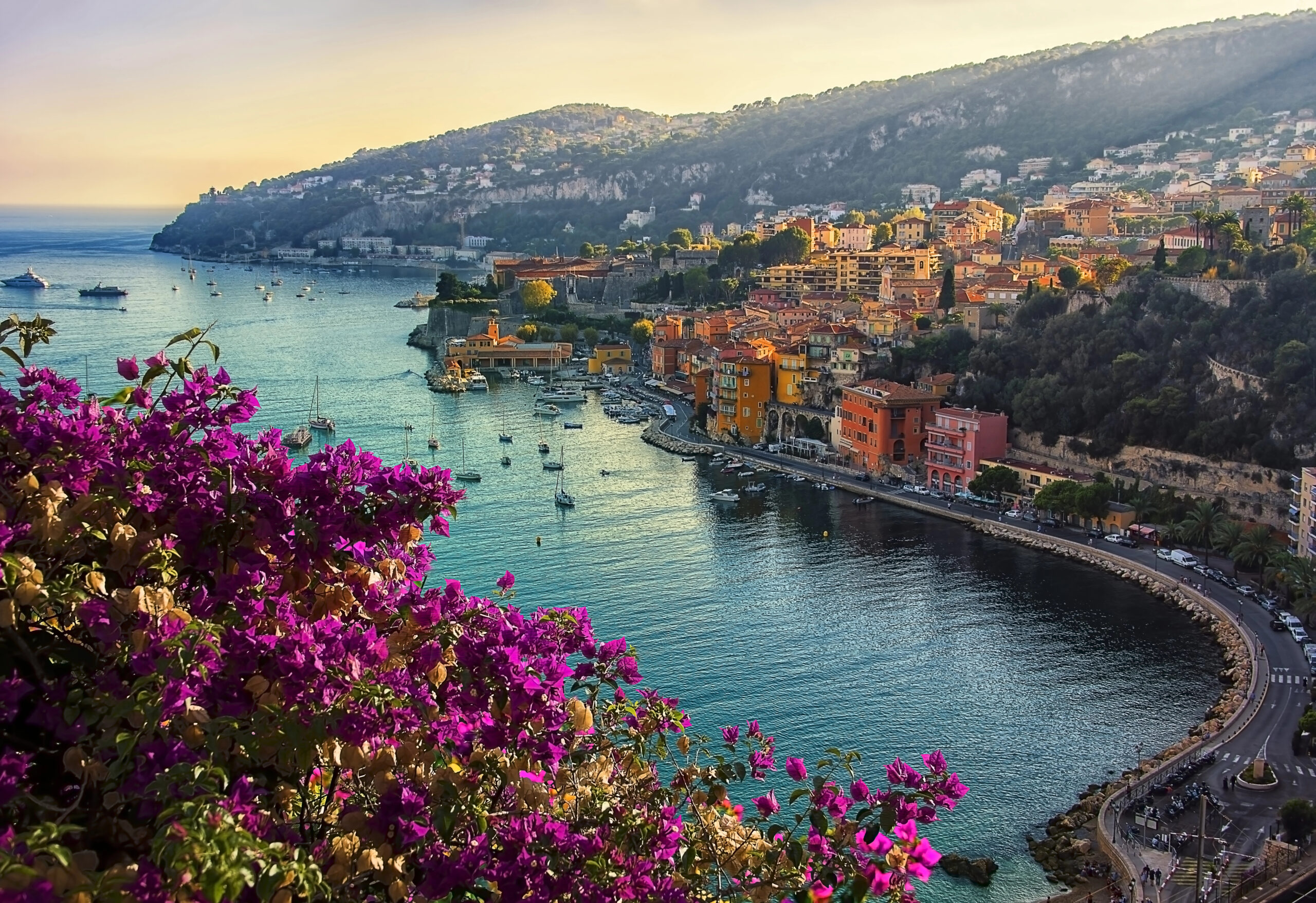 View of the French Riviera, one of the best cruise vacations for couples.