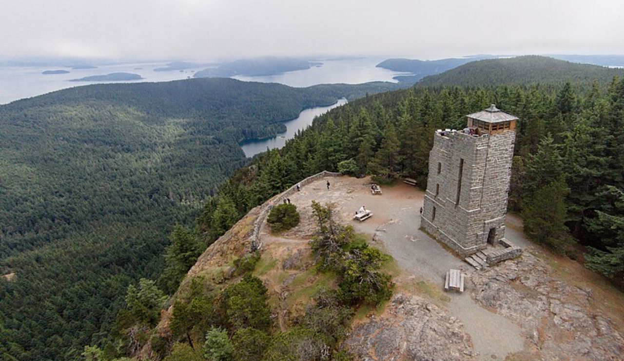 Mount Constitution, Washington – Tower views over lush islands and serene lakes.