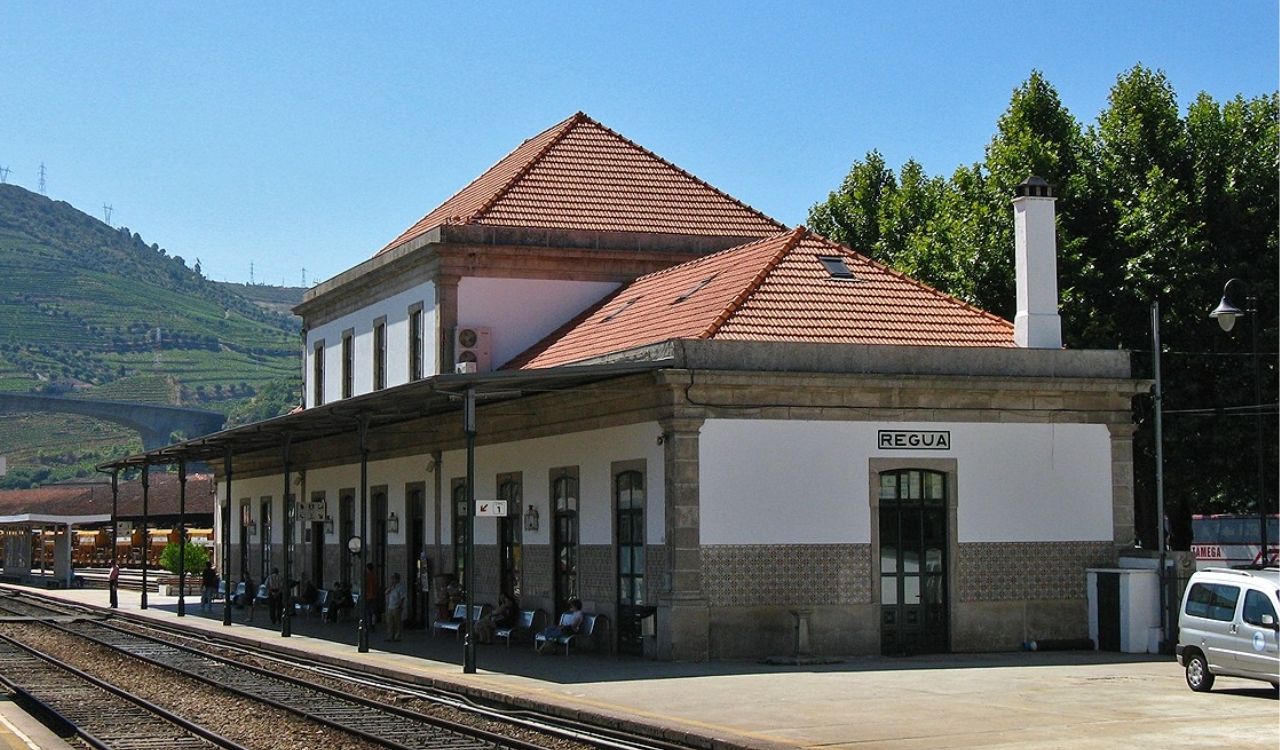Régua station on Portugal’s Douro Valley railway