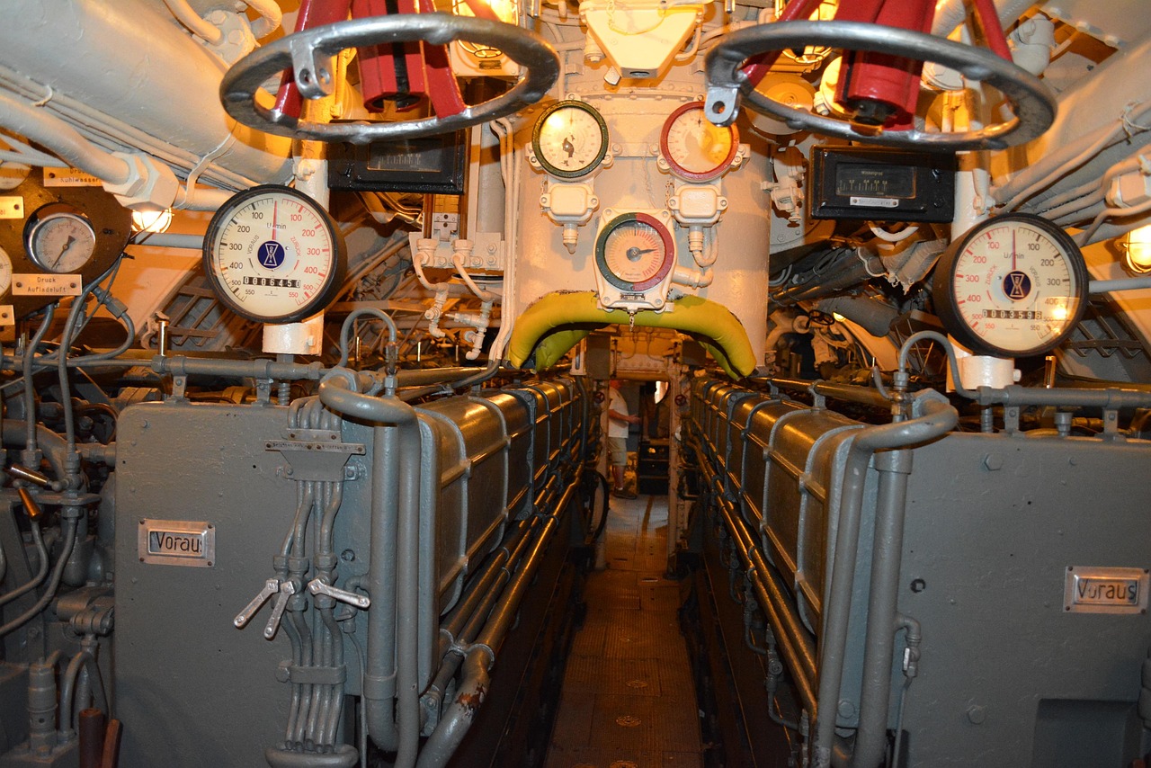 Inside a German war vessel