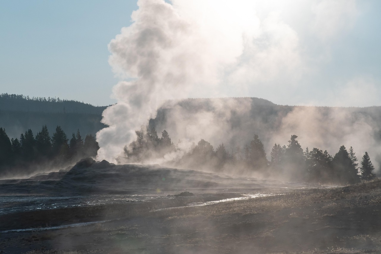 Geyser at Yellowstone National Park