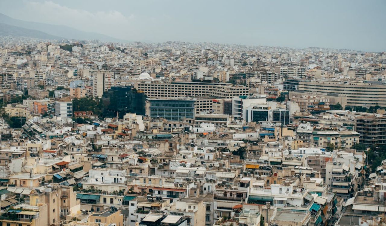 Urban sprawl meets ancient soul in the heart of Athens, Greece