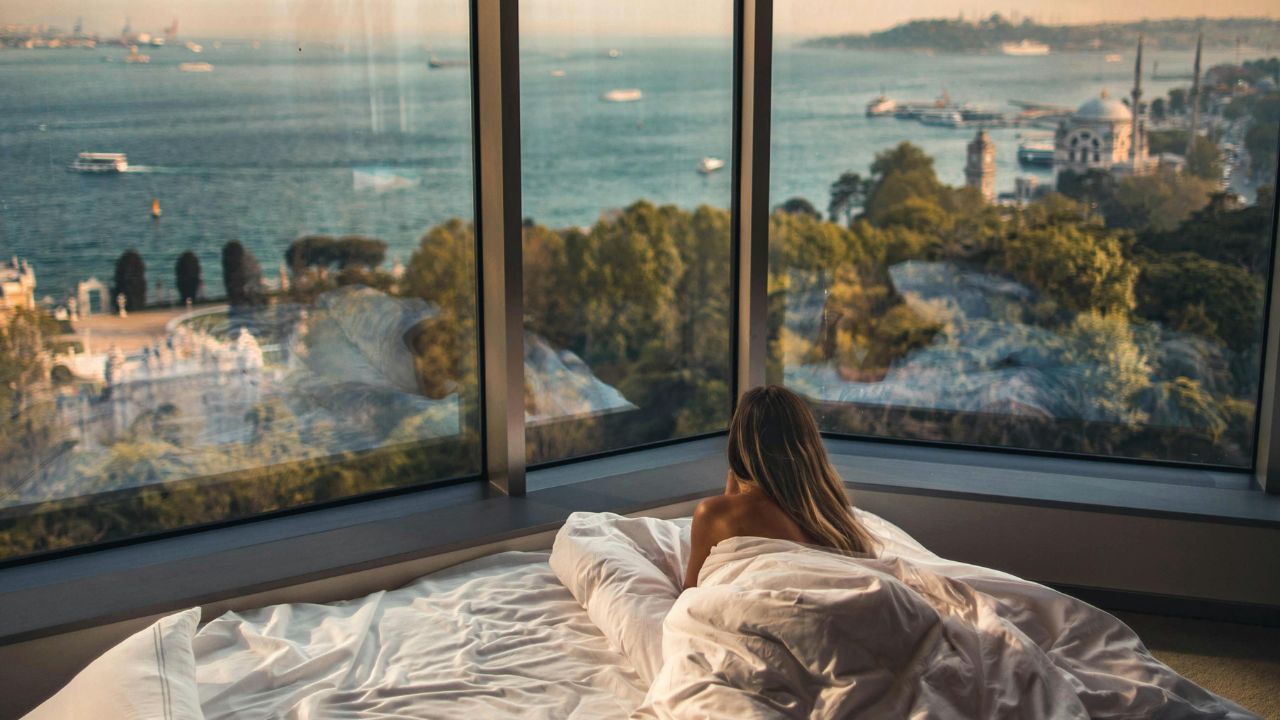 MSNPS-Woman Laying Down on Bed Inside Room