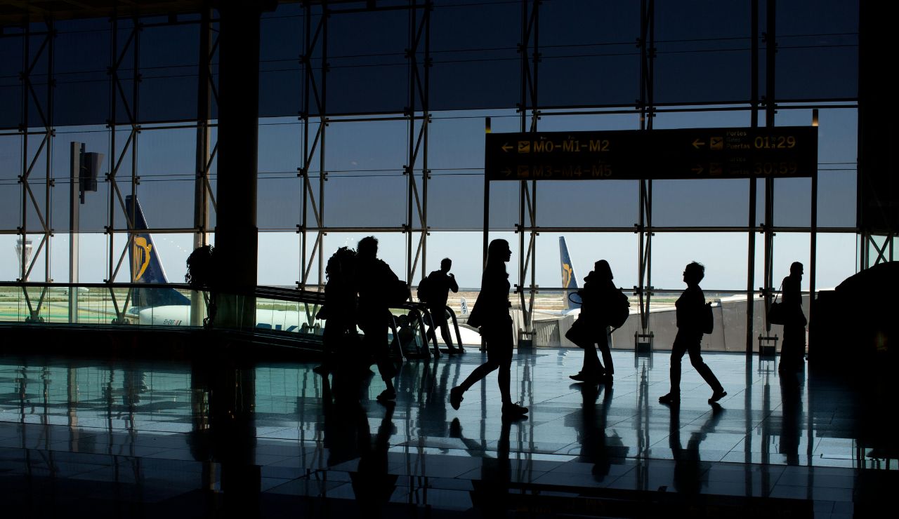 Customs declaration area at Australian airport