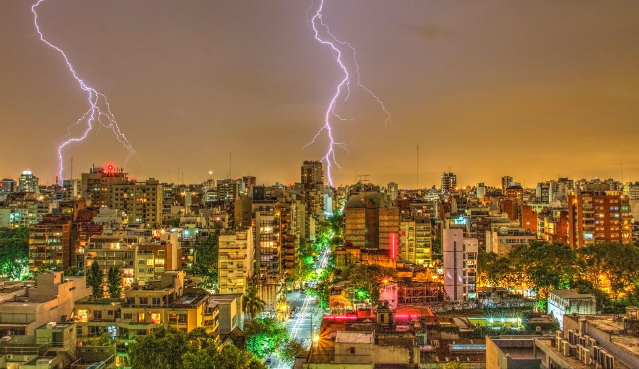 Buenos Aires city view with historic architecture