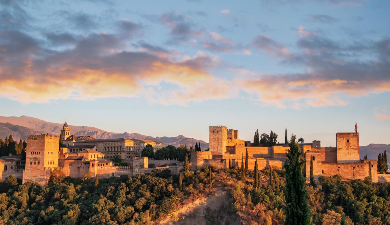 Hilltop view of Parador de Cardona castle in Spain