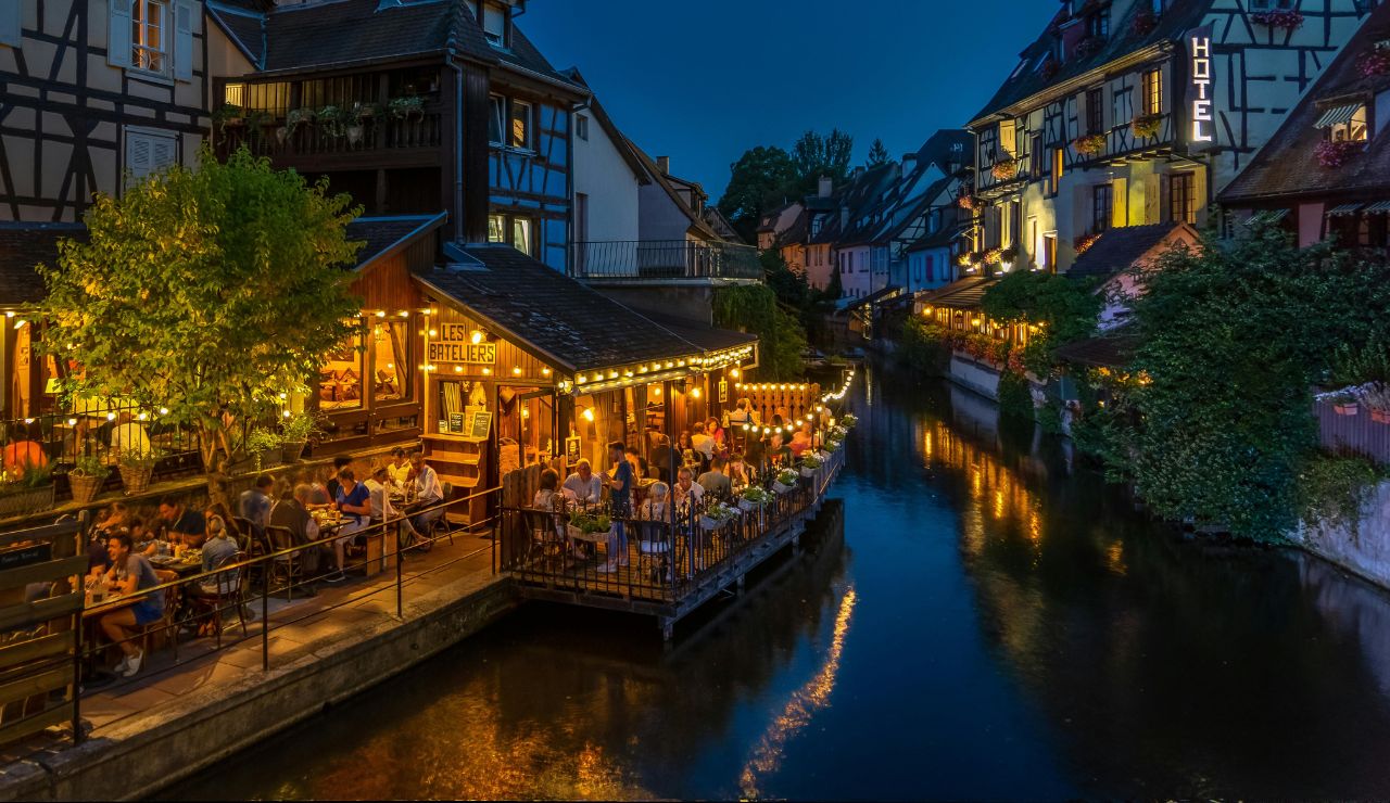 Street view in Colmar, France