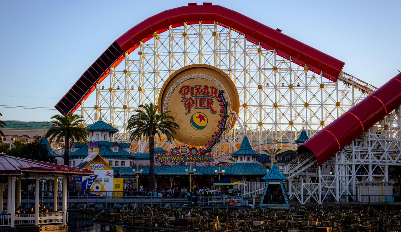 Pixar Pier and Incredicoaster at California Adventure