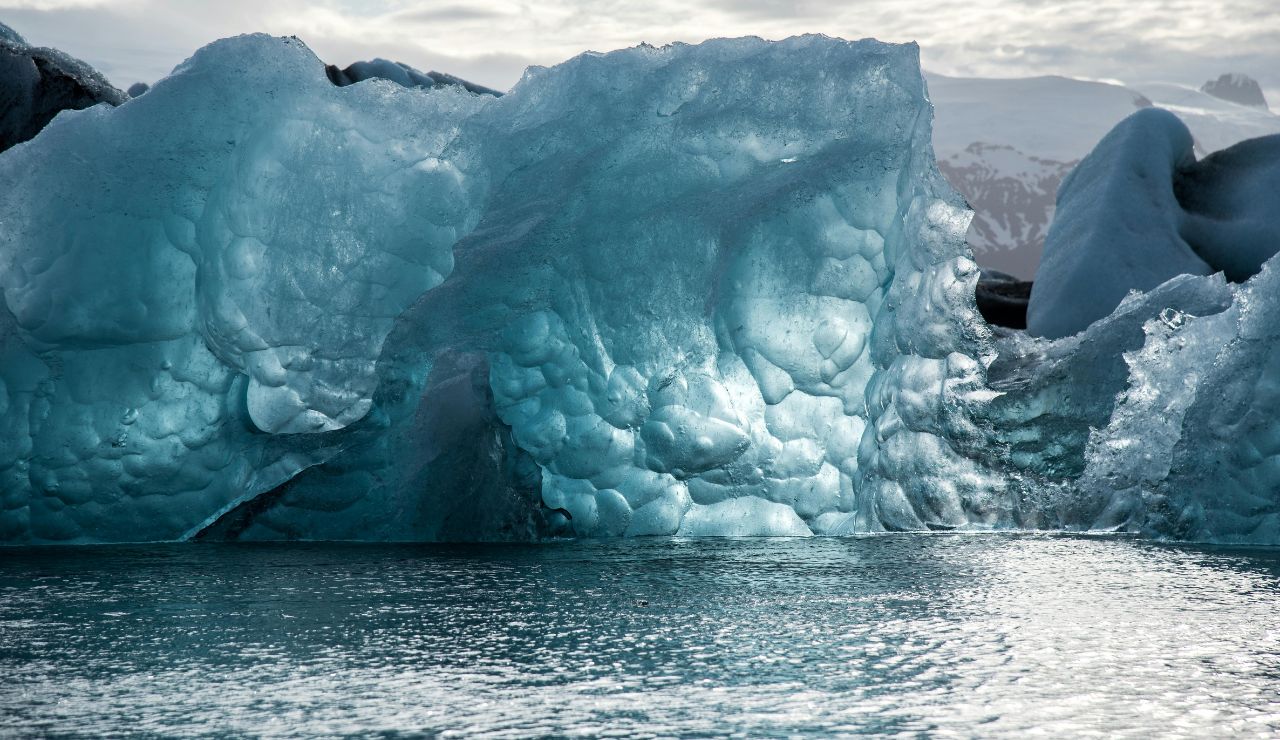 Glacier meeting the sea in Kenai Fjords National Park