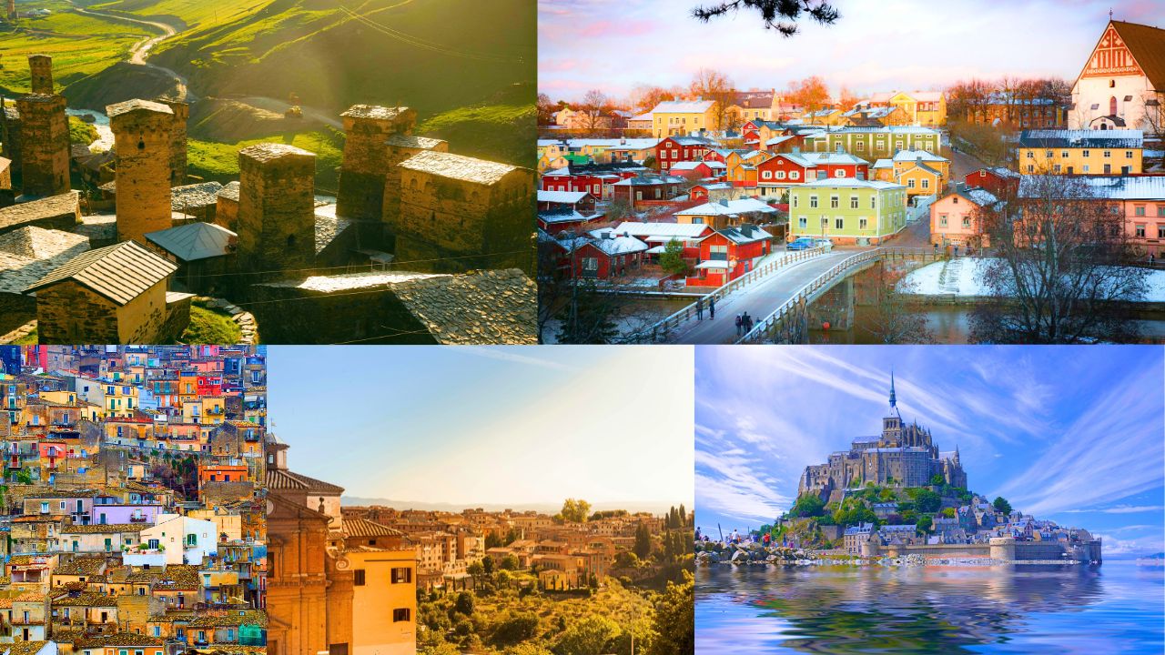 Collage of Medieval Villages Frozen in Time
