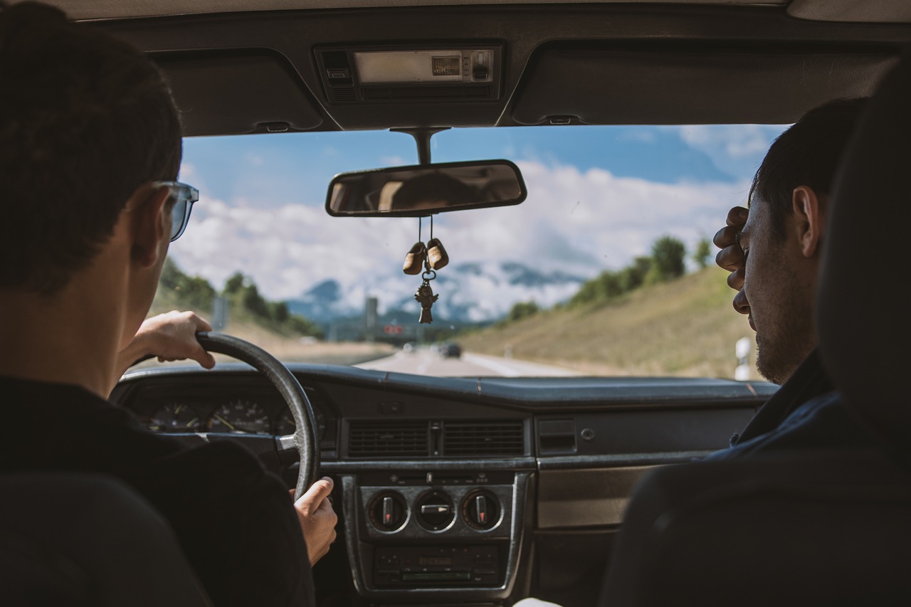 Two men on a roadtrip