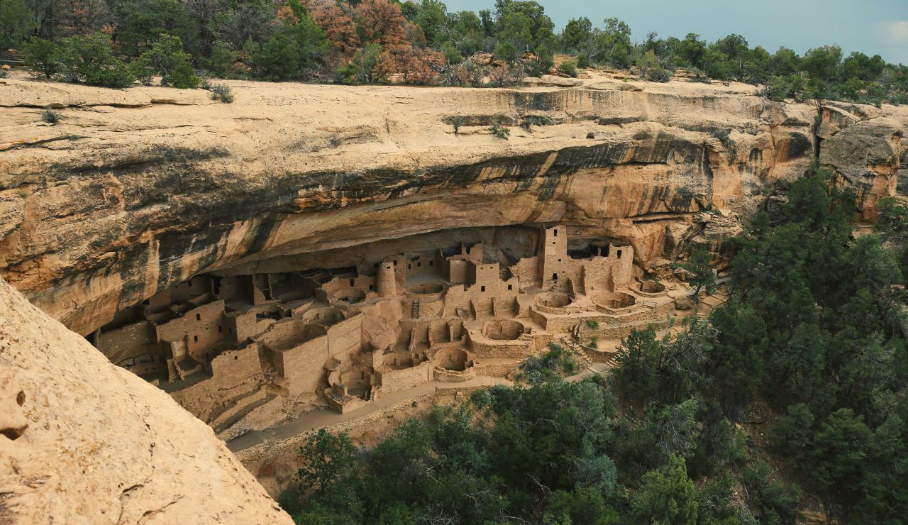 Mesa Verde cliff dwellings in Colorado.