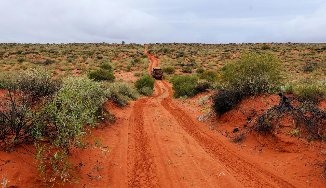 Remote Australian outback with no cell signal
