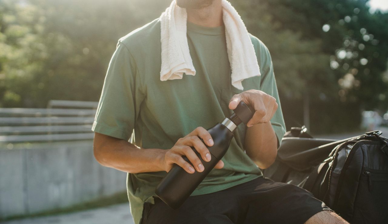 Reusable water bottle.