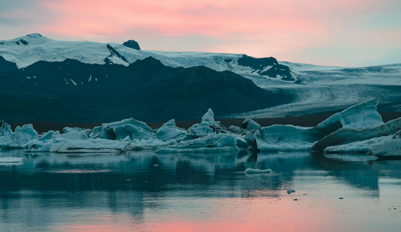 Winter scene in Reykjavík, Iceland