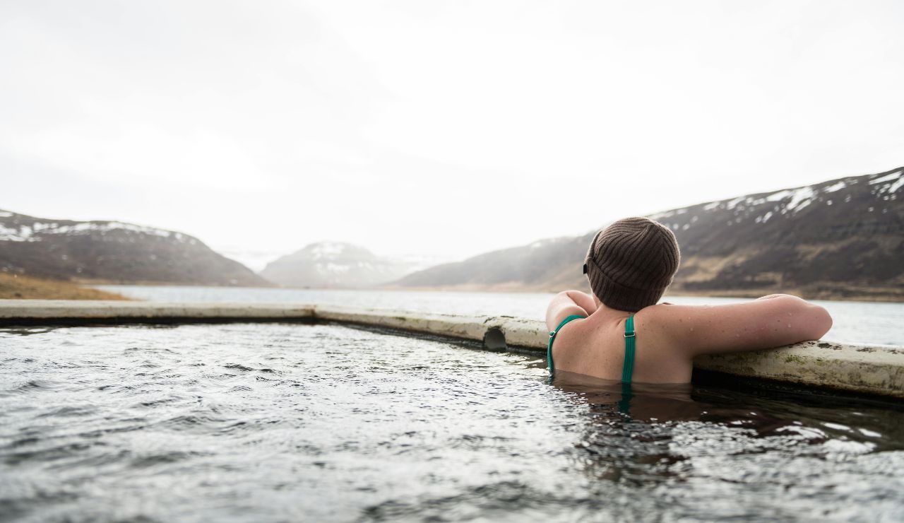 People soaking in Saint Lucia’s sulfur springs