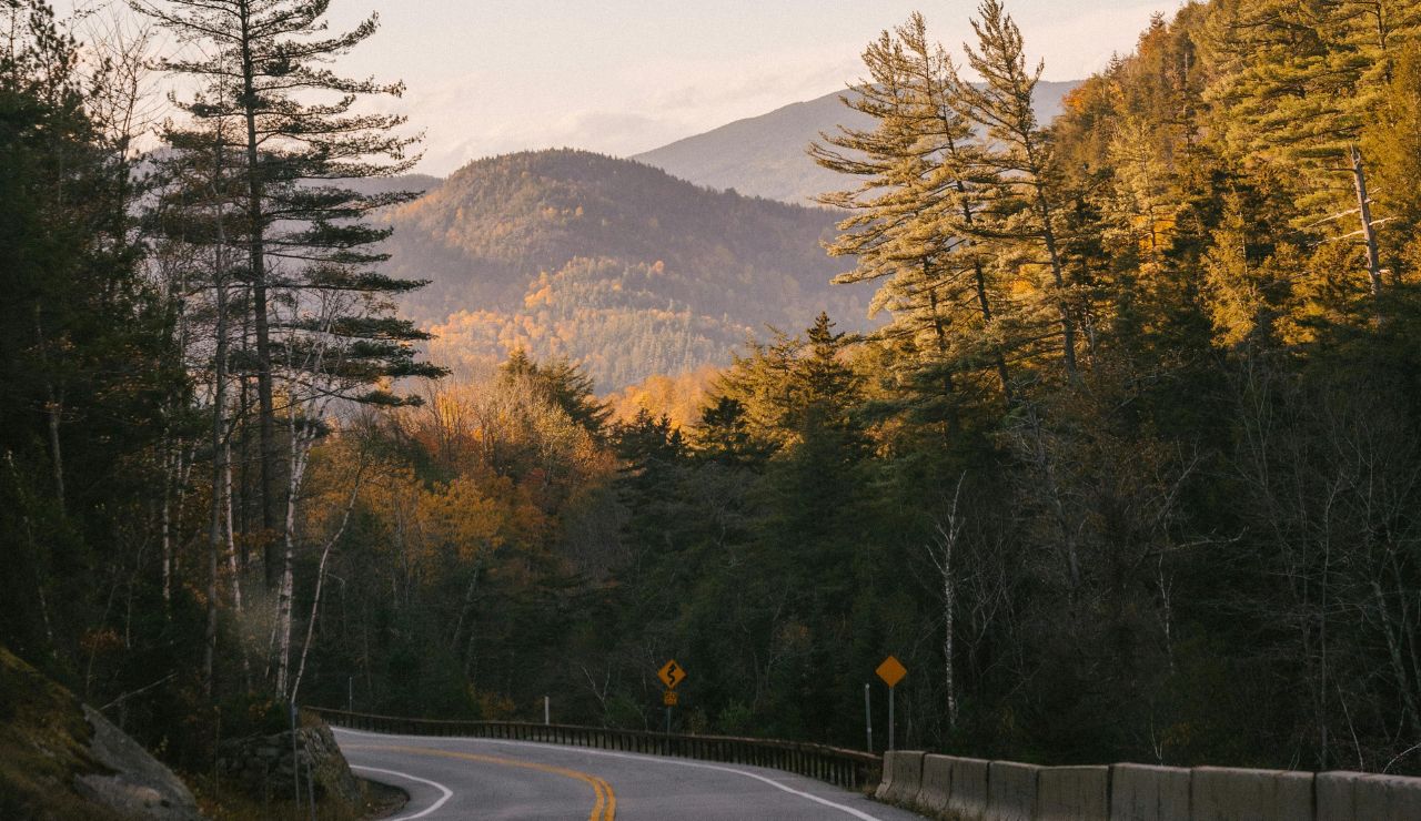 scenic mountain or coastal highway