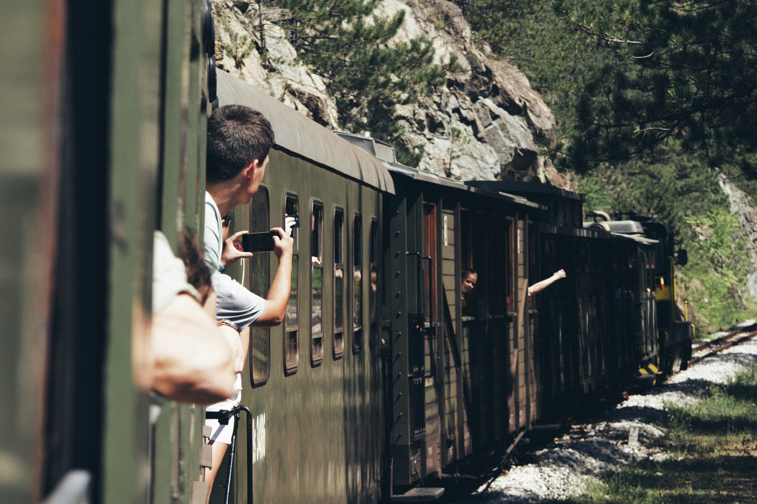 Serbia train view