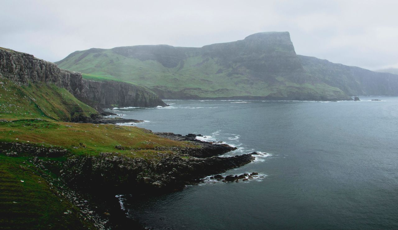 Quiet moorland landscape on Isle of Skye