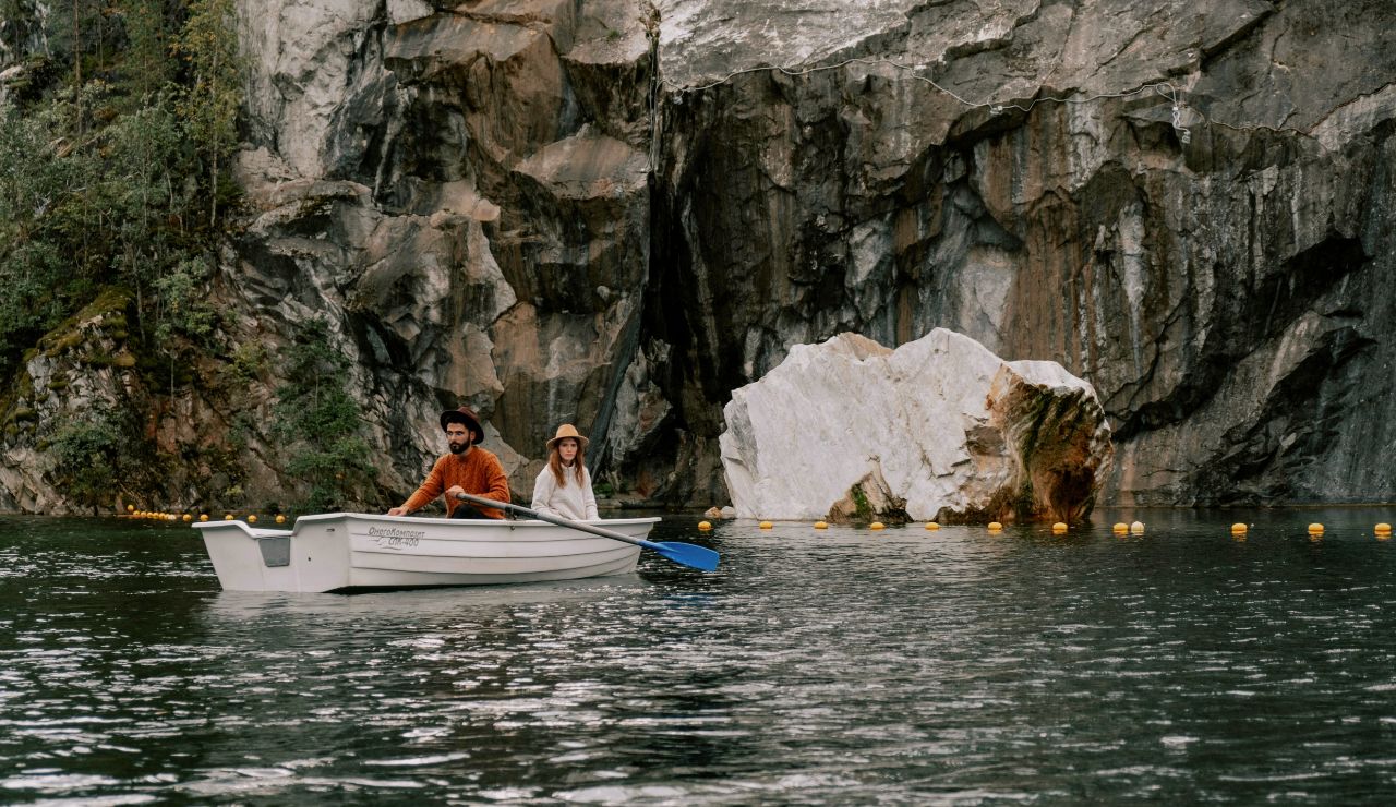 “Couple boating on Table Rock Lake in the Ozarks.”