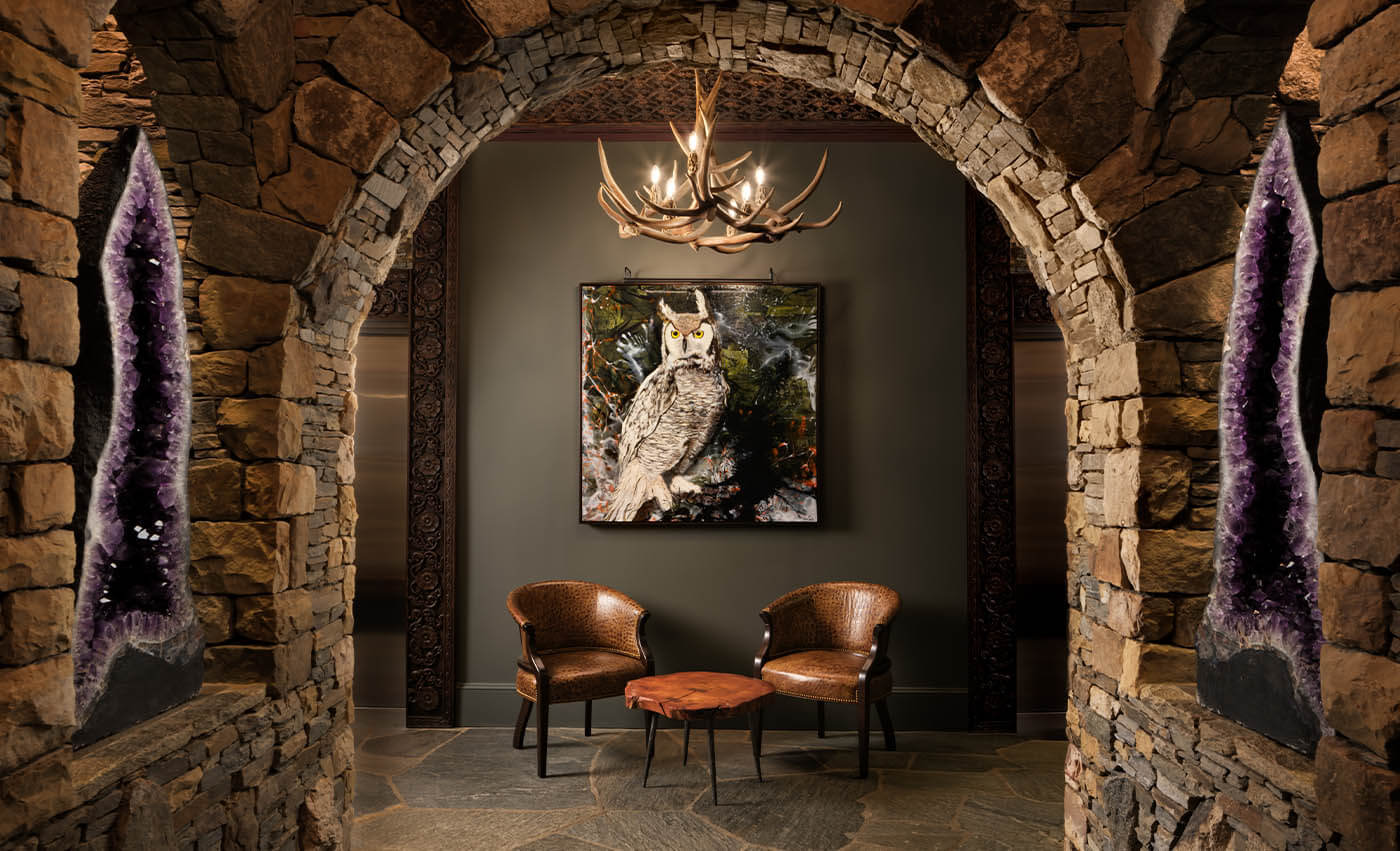 Grand hallway in Grand Bohemian Lodge.