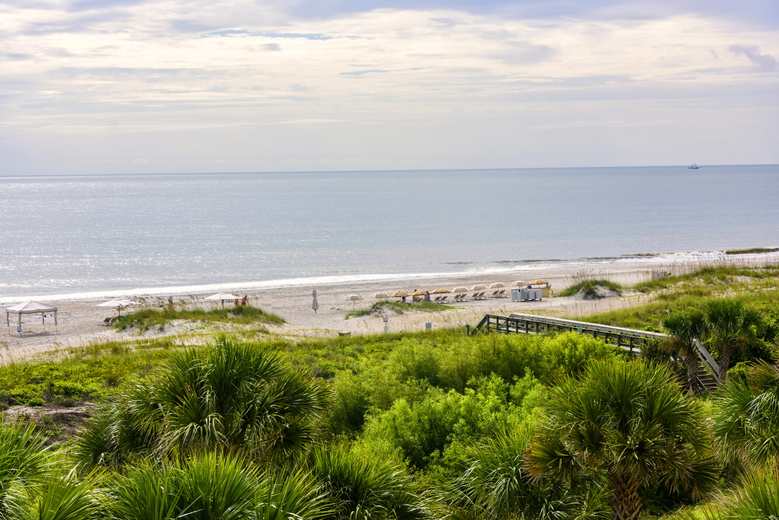 Secluded beach in Amelia Island, Florida.