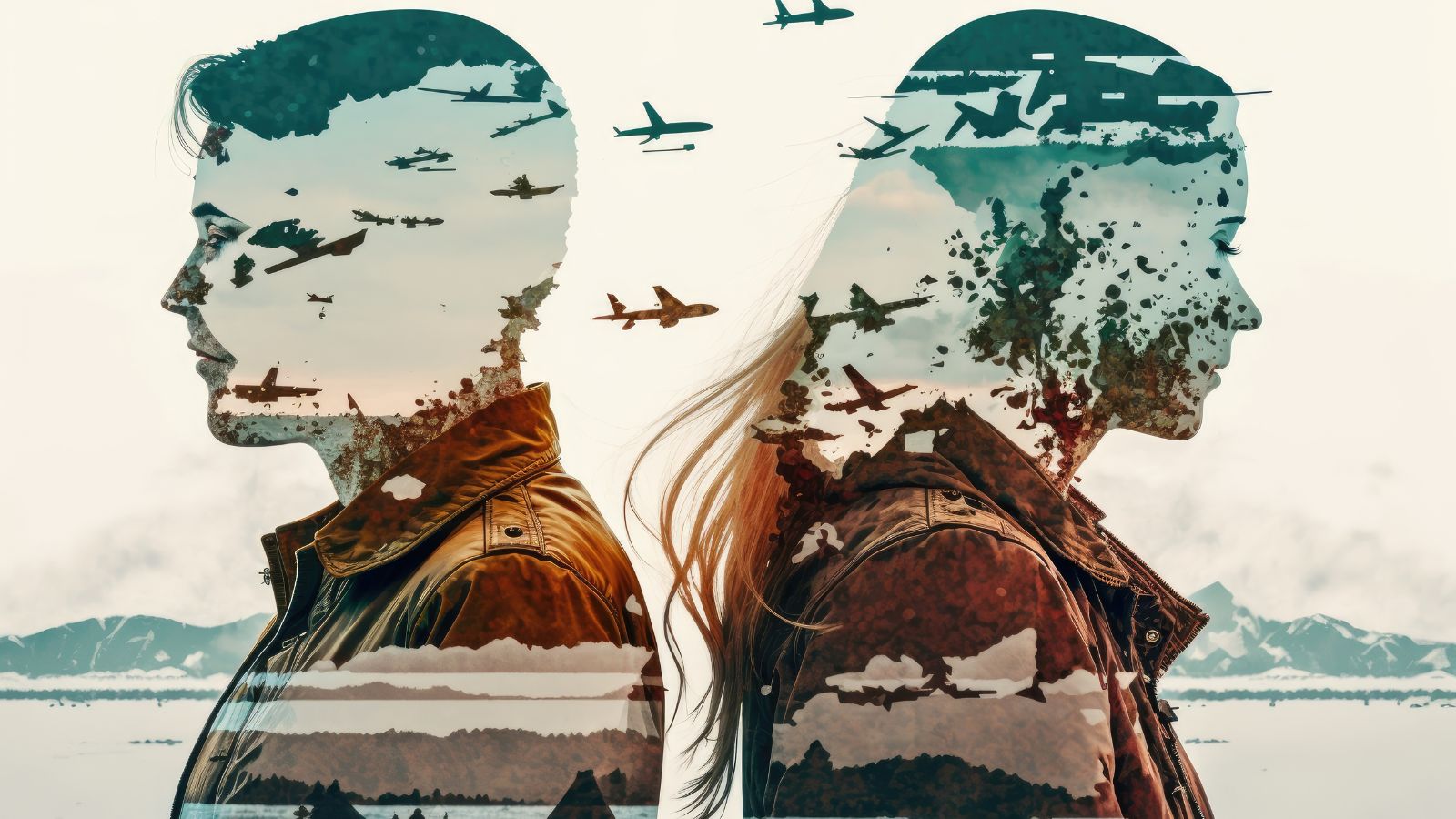 A split-scene style image showing two different travel planning mindsets.