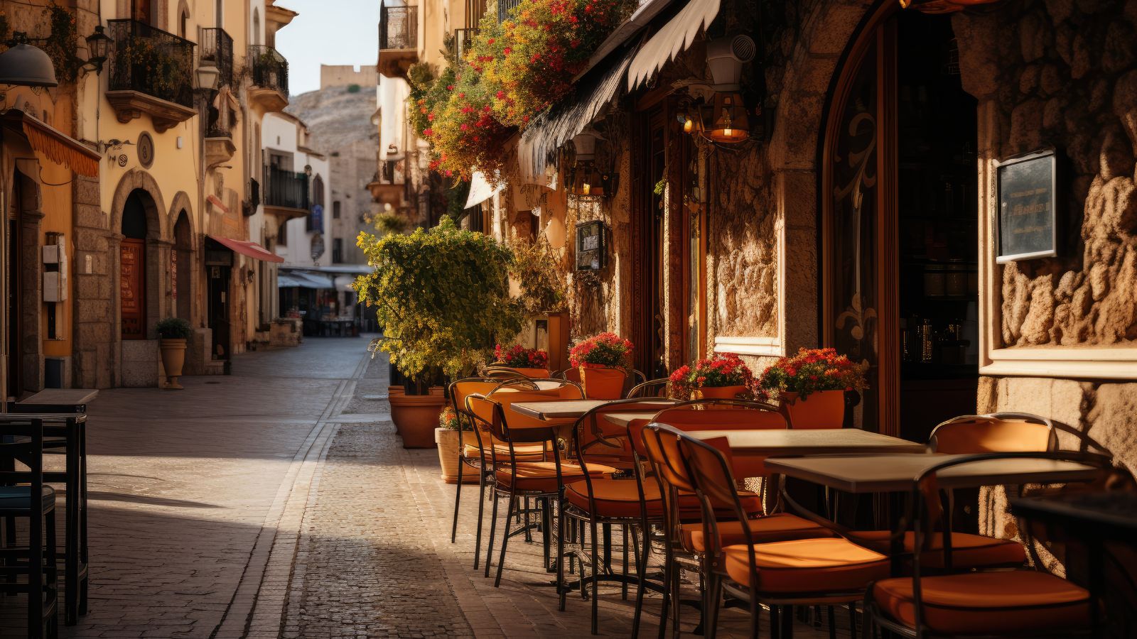 A photo of Outdoor Italian restaurant.