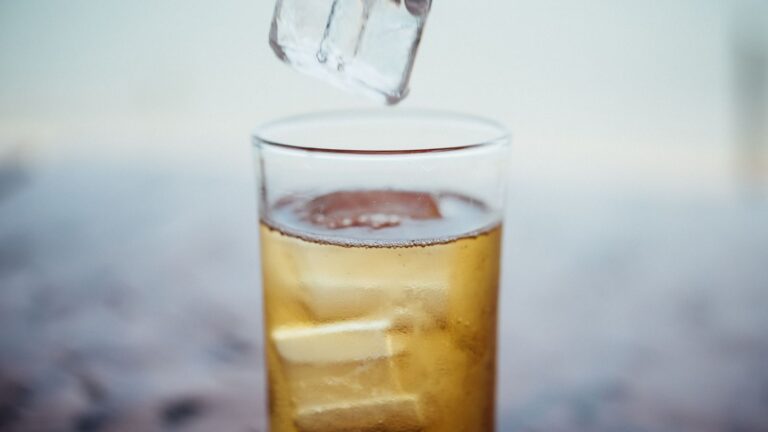 A photo Restaurant drink abroad with little ice.