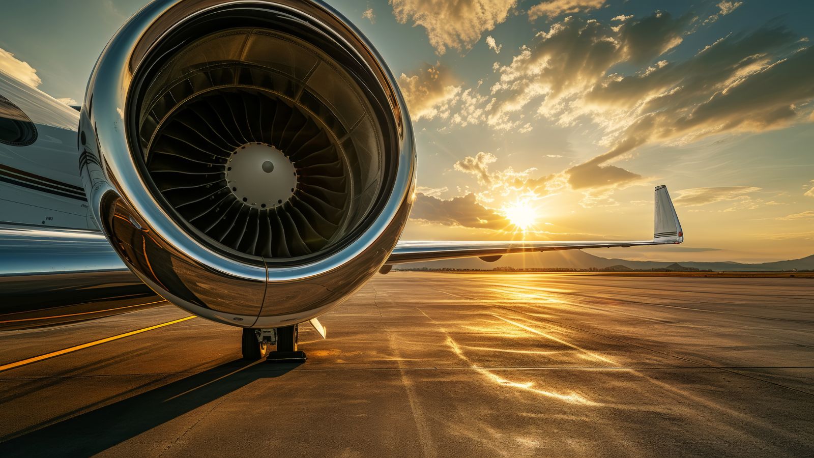 A photo of a jet engines